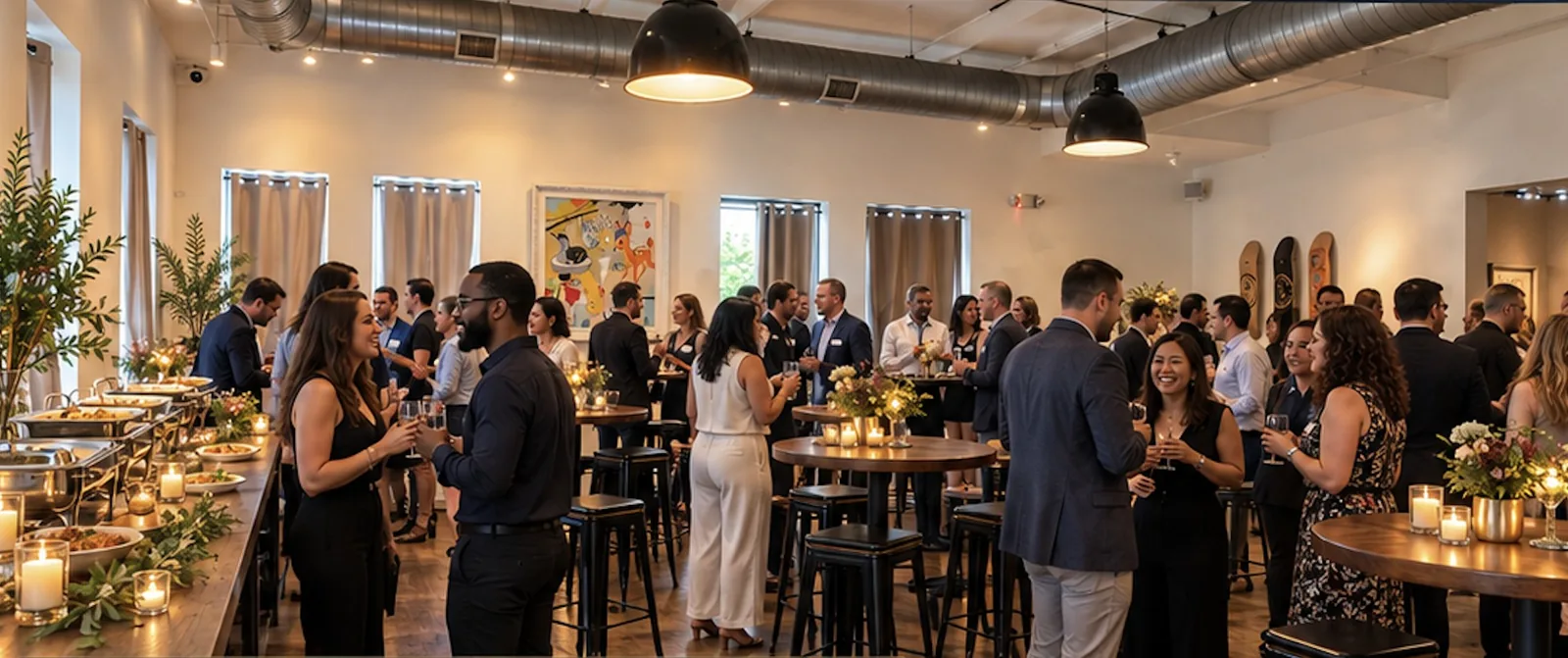 Attendees networking at The Imaging Collective Celebration